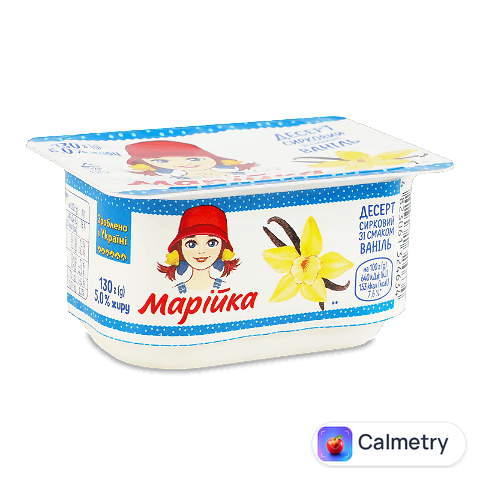 Десерт сирковий «Марійка» зі смаком «Ваніль» 5%, 130г