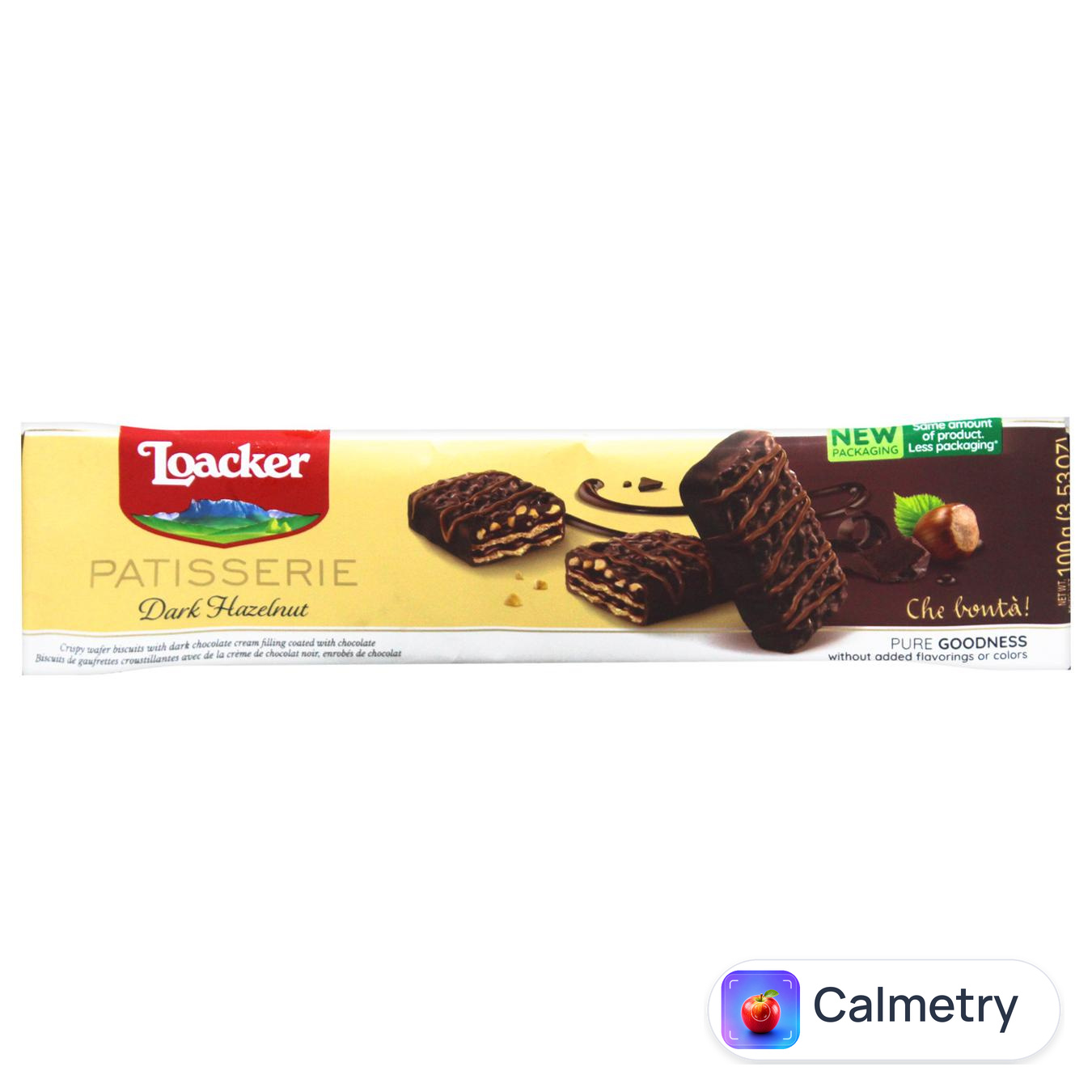 Вафлі Loacker фундук і чорний шоколад 100г