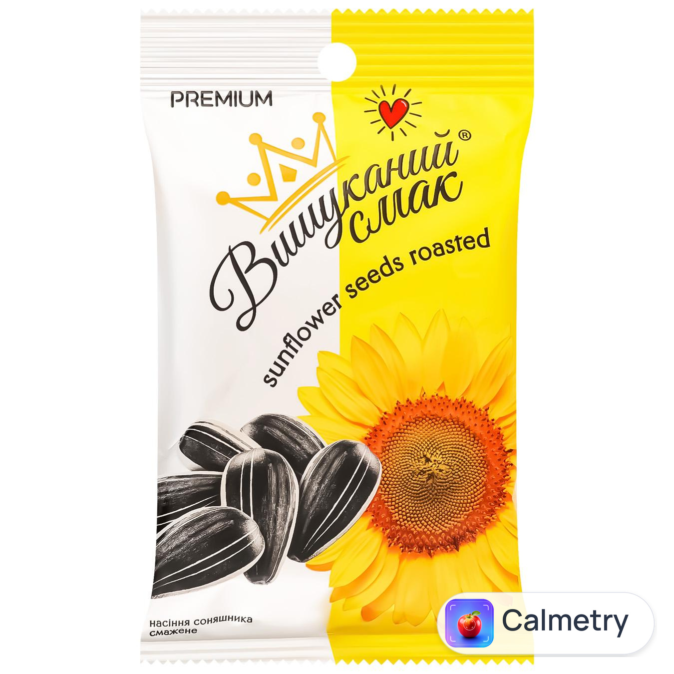 Насіння соняшника Вишуканий Смак Premium смажене 80г — фото продукту