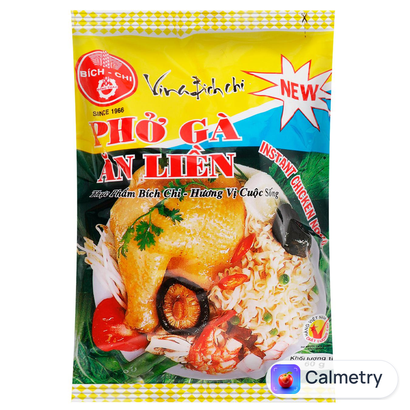Локшина рисова Bich Chi зі смаком курки 60г