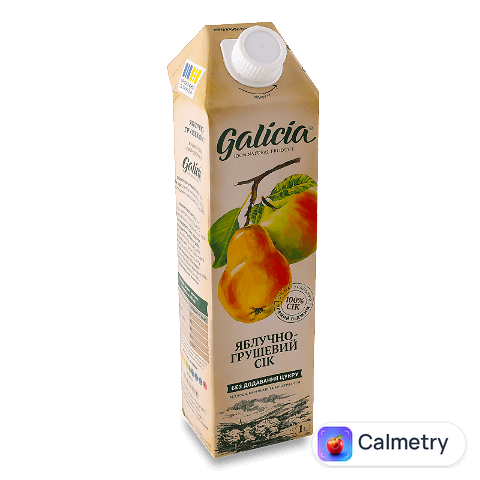 Сік Galicia яблучно-грушевий прямого віджиму, 1л