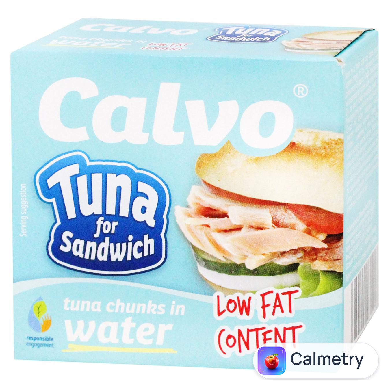 Тунець Calvo для сендвічів у власному соку 142г — фото продукту