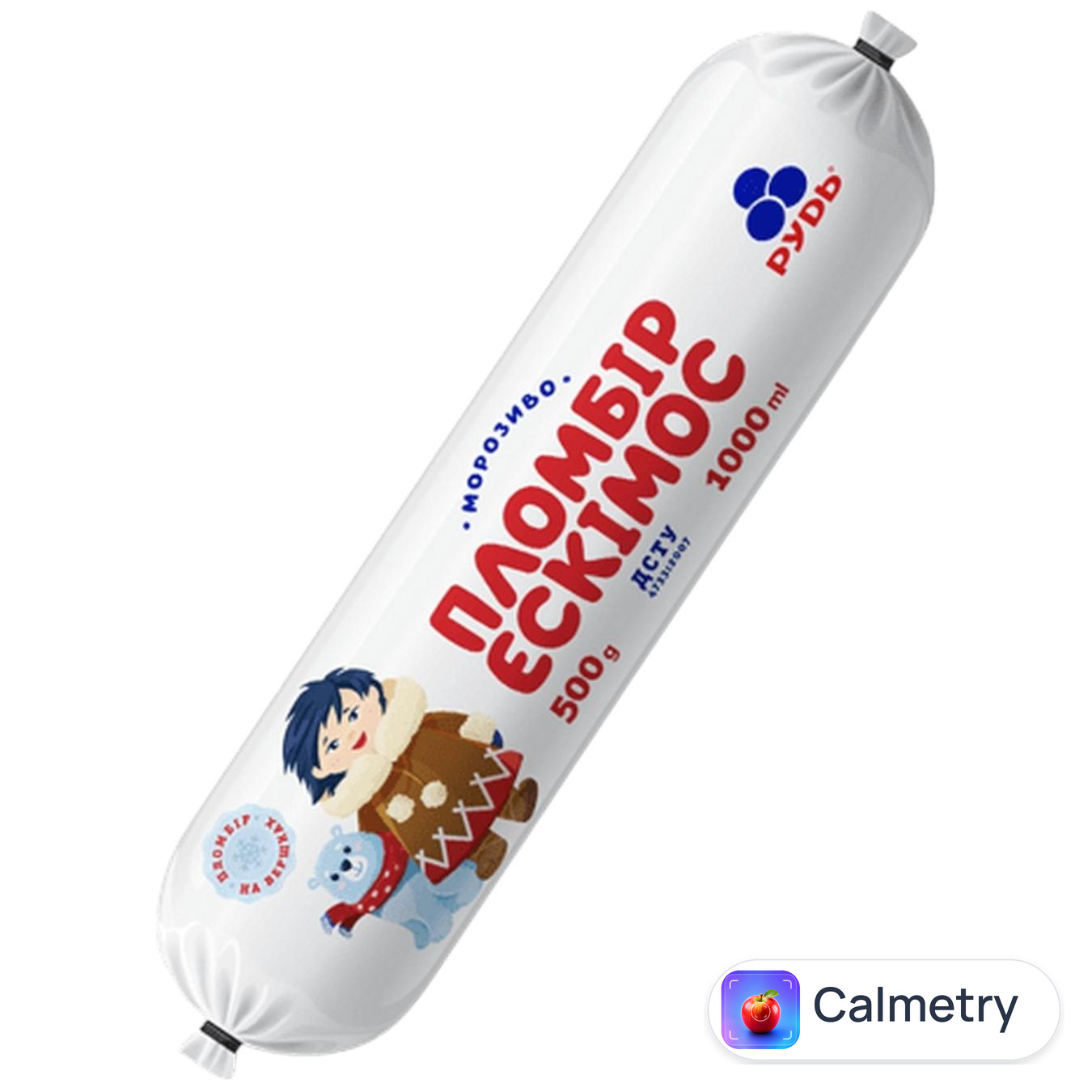 Морозиво Рудь Ескімос Пломбір 500г