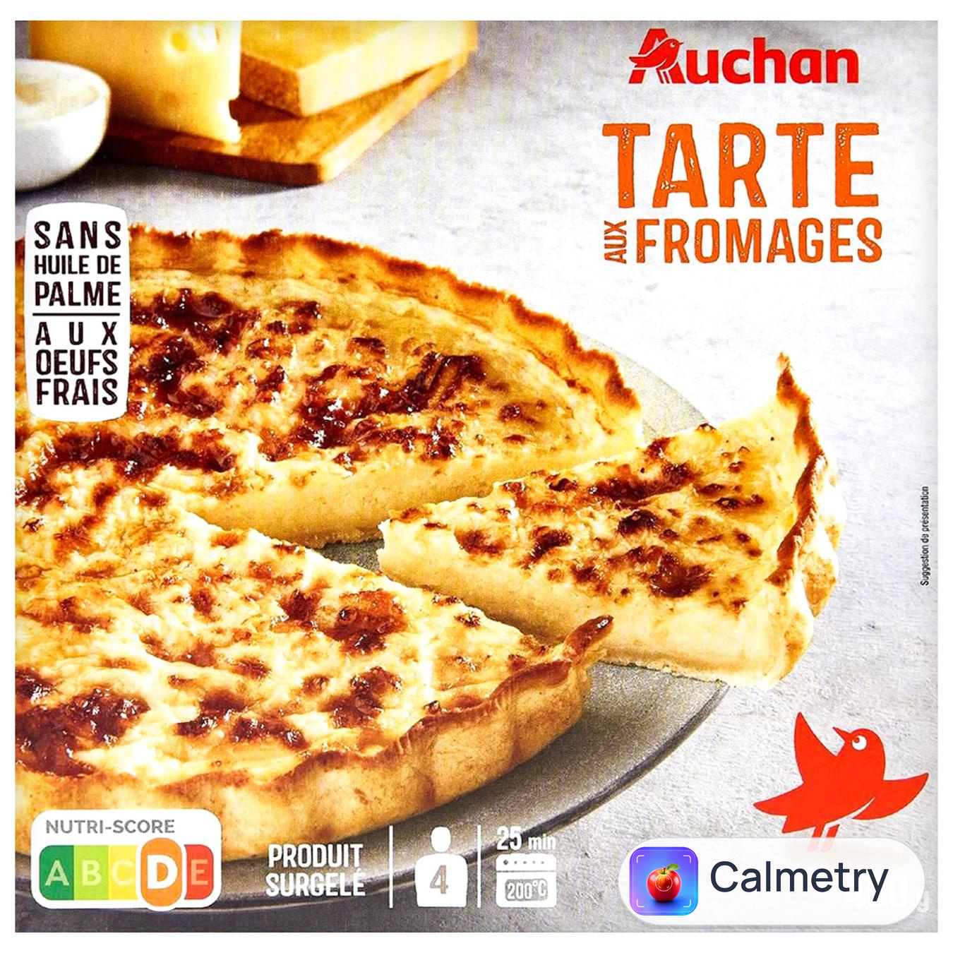 Пиріг Auchan з сиром заморожений 400г