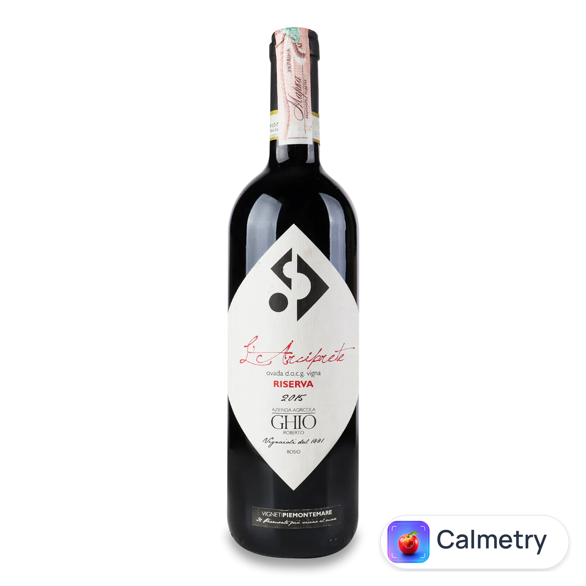 Вино Ghio L'Archiprete Ovada Riserva 2015 0,75л