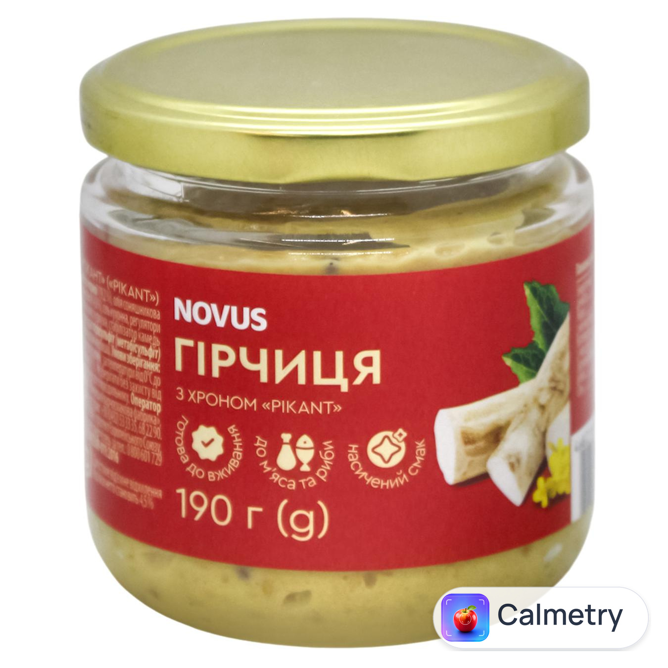 Гірчиця Novus Pikant з хроном 190г