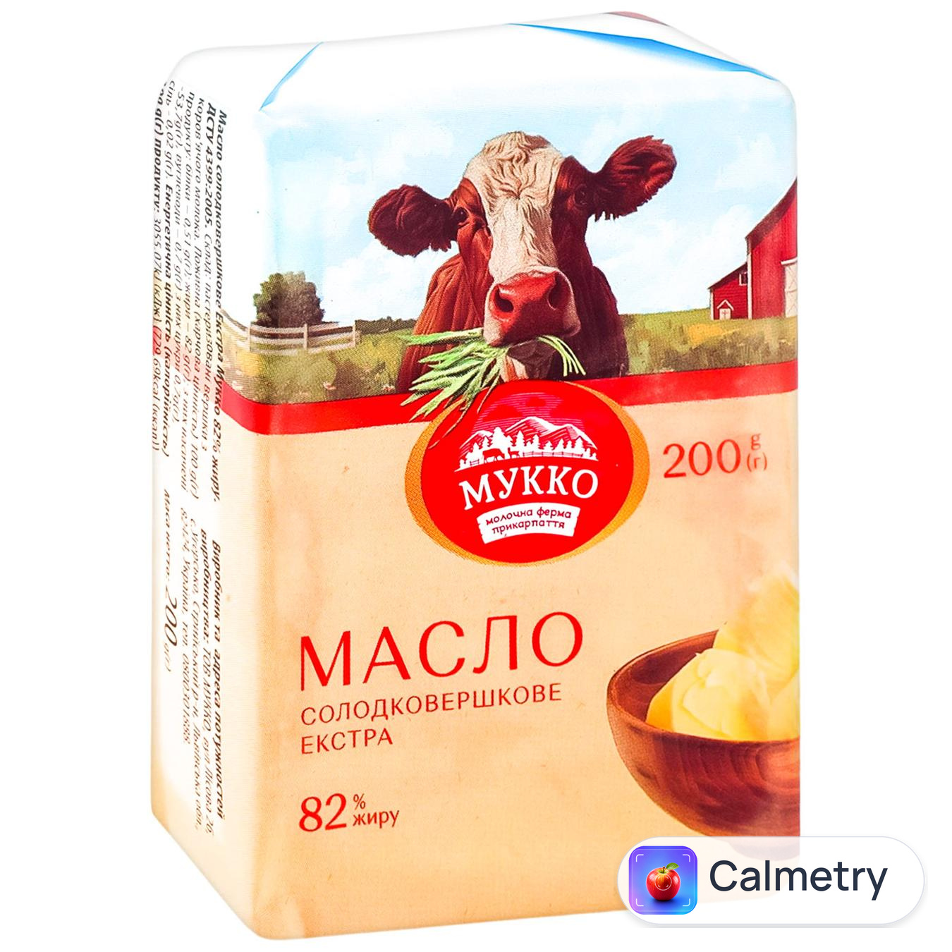 Масло Мукко солодковершкове 82% 200г