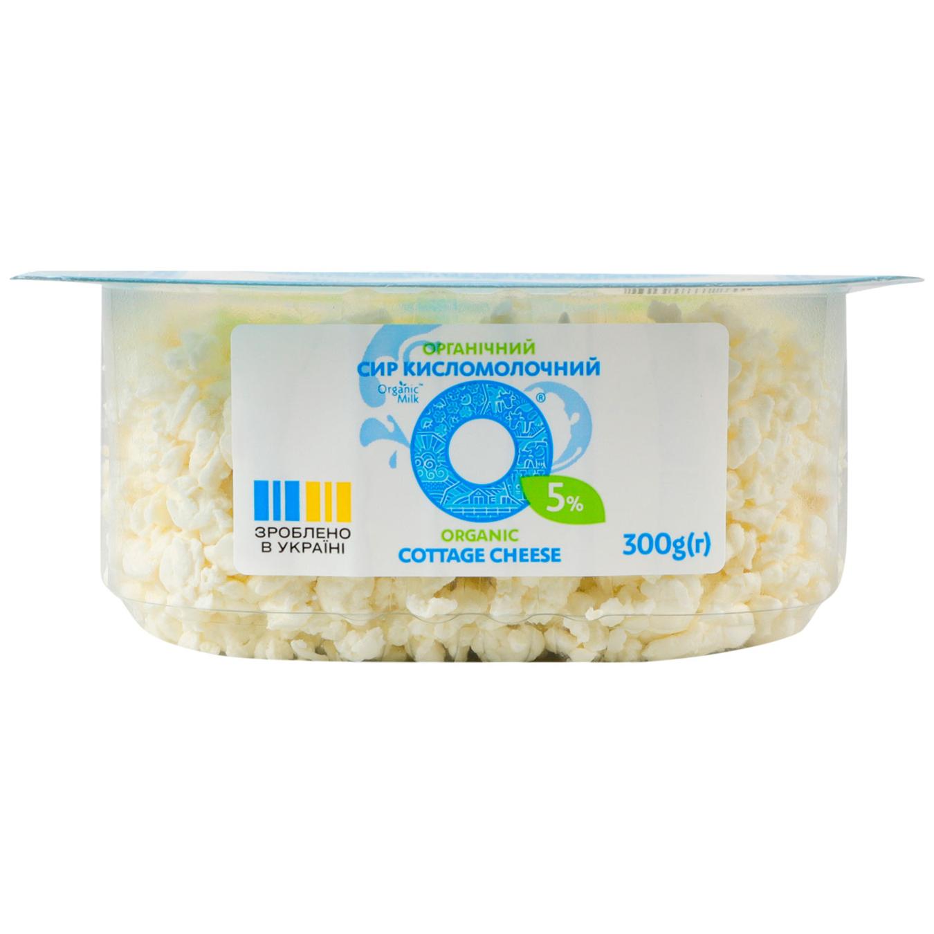 Сир кисломолочний Organic Milk 5% 300г — фото продукту