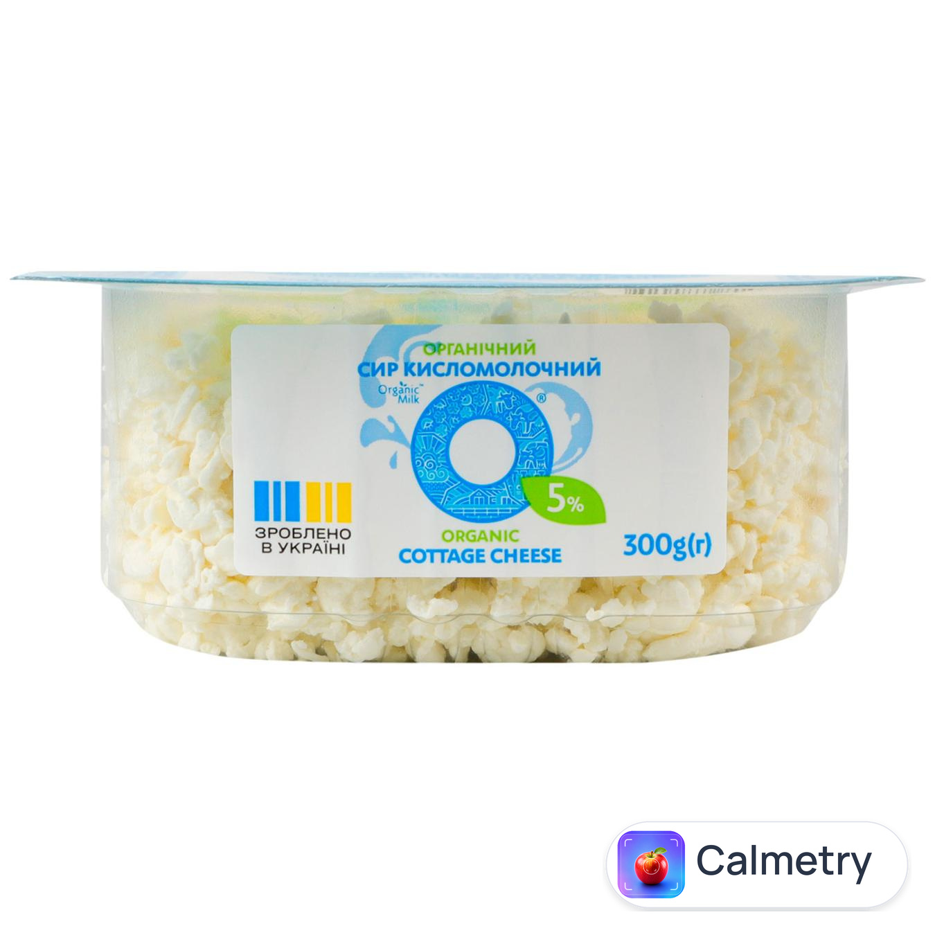 Сир кисломолочний Organic Milk 5% 300г — фото продукту