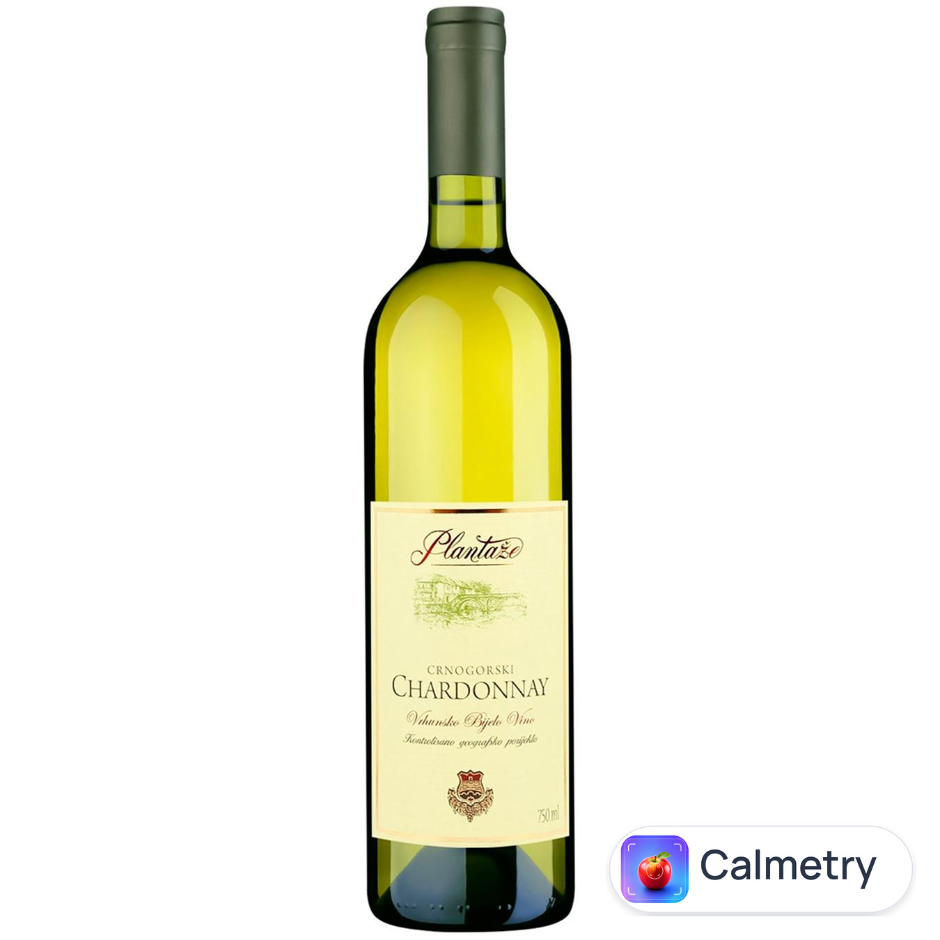 Вино Plantaze Crnogorski Chardonnay біле сухе 13,5% 0,75л