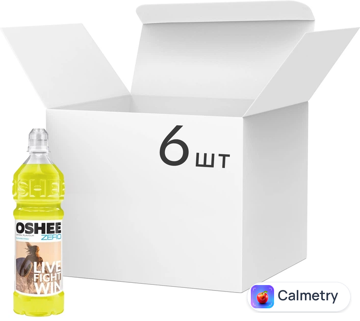 Упаковка безалкогольного газованого напою Oshee Zero Lemon 0.75 л х 6 шт