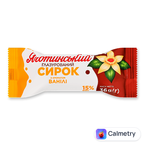 Сирок глазурований Яготинський аромат ванілі 15%, 36г