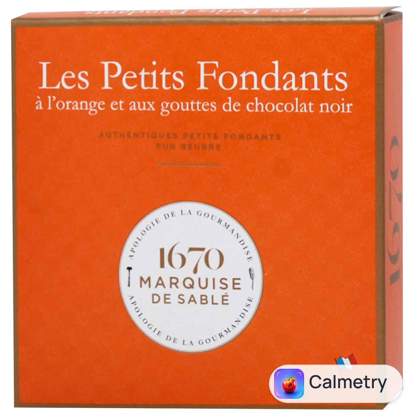 Печиво La Sablesienne Fondant з апельсиновою цедрою та шоколадною крихтою 80г