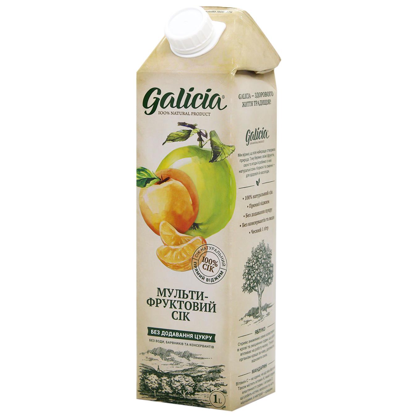Сік Galicia мультифруктовий 1л — фото продукту