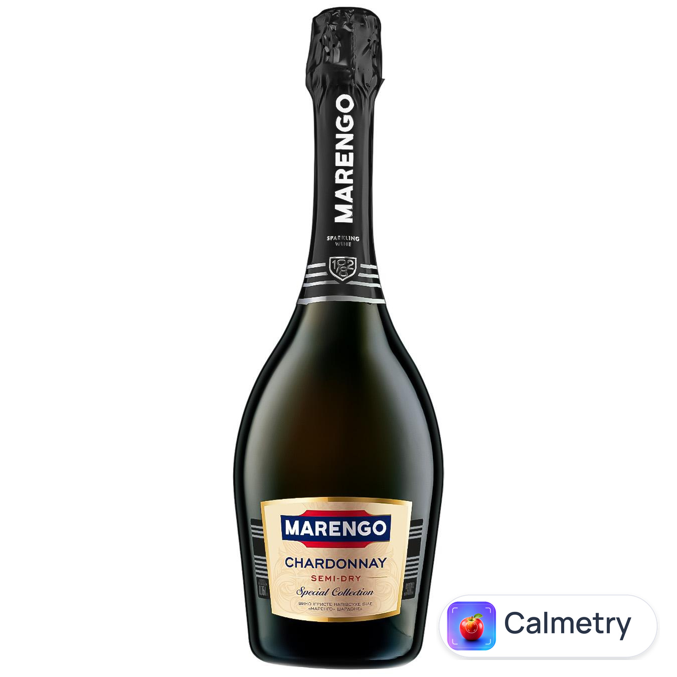 Вино ігристе Marengo Chardonnay біле напівсухе 10-13,5% 0,75л