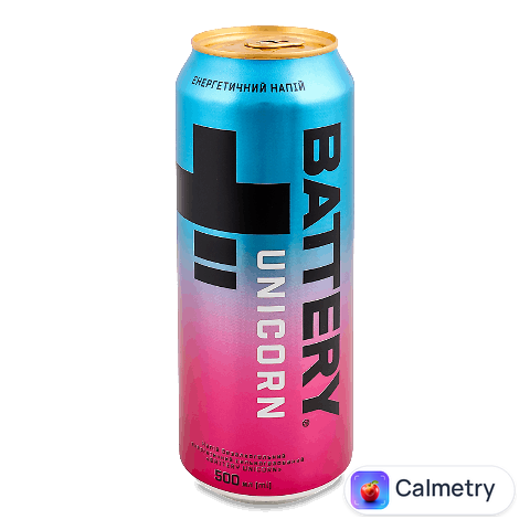 Напій енергетичний Battery Unicorn безалкогольний сильногазований з/б, 0,5л