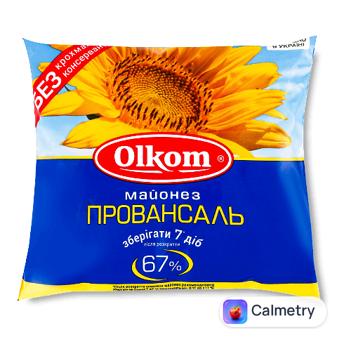 Майонез Olkom Провансаль 67% ф/п, 450г