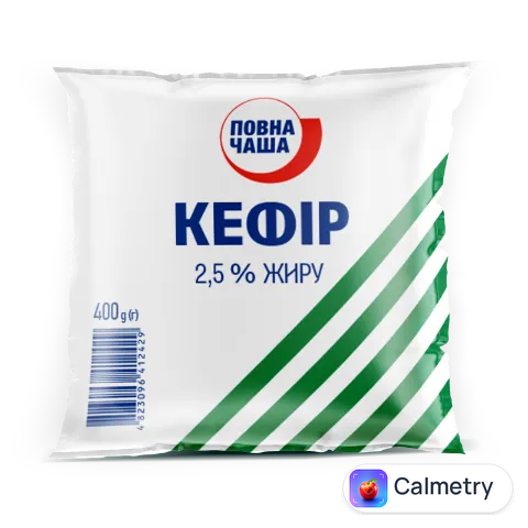 Кефір «Повна Чаша» 2,5% п/е 400г