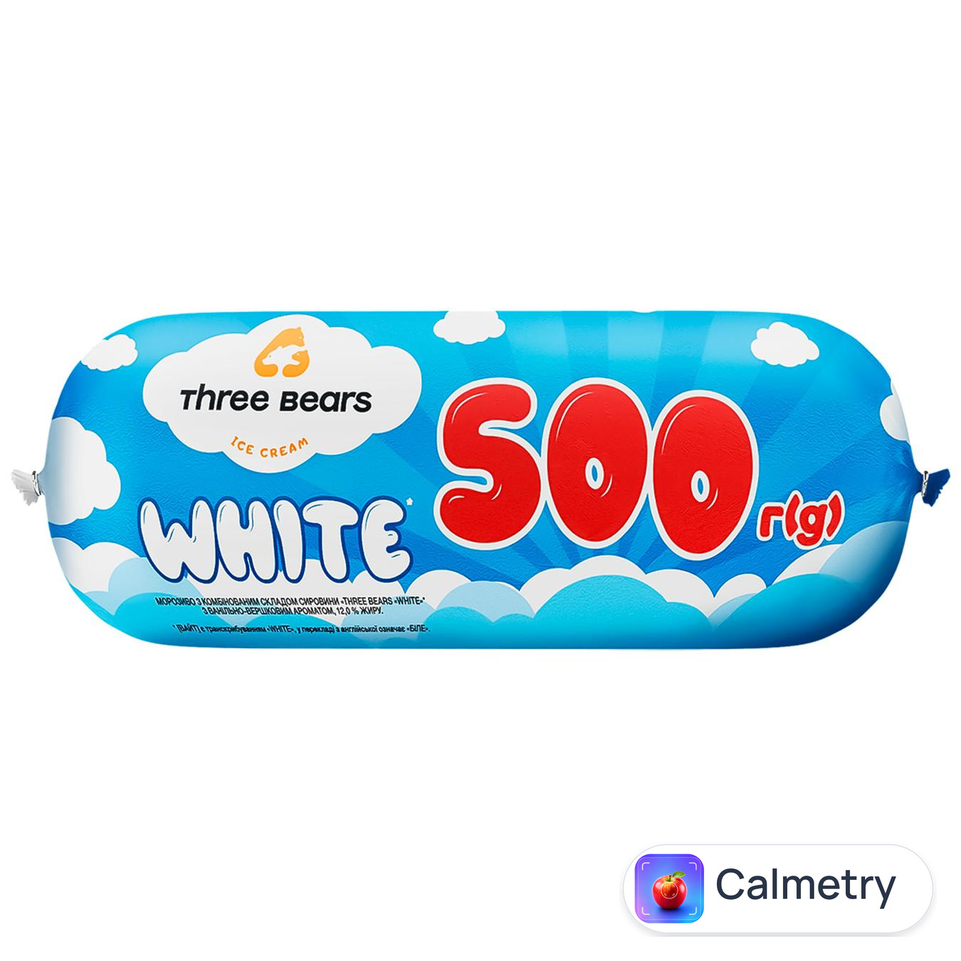 Морозиво Три Ведмеді White 500г