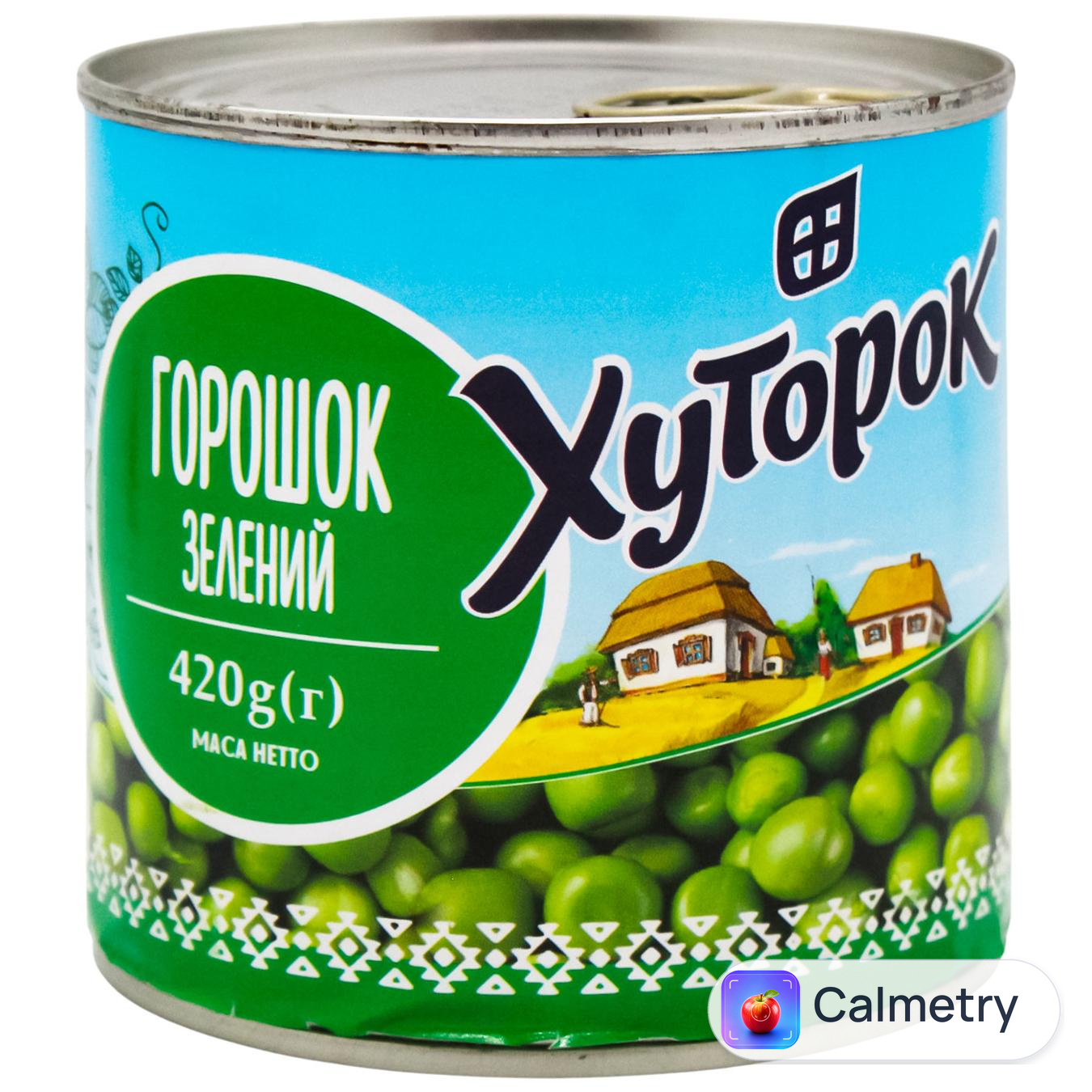 Горошок зелений Хуторок 420г