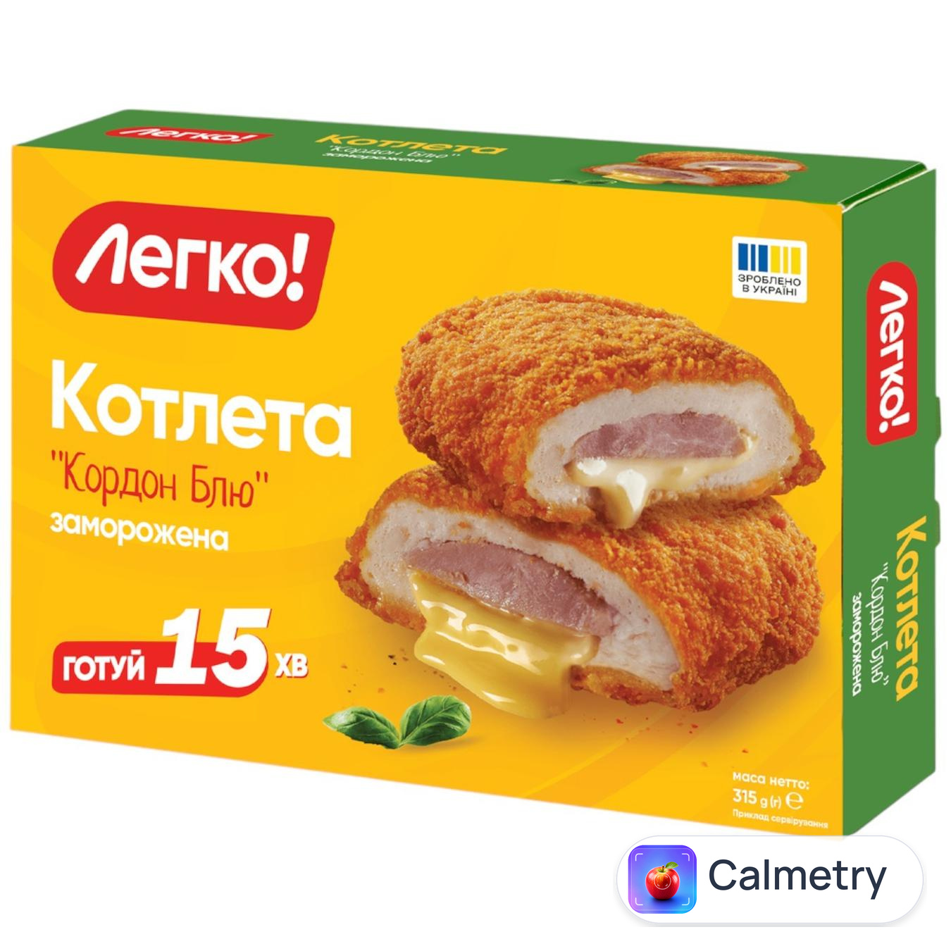 Котлета "Легко!" "Кордон Блю" заморожена, 315 г