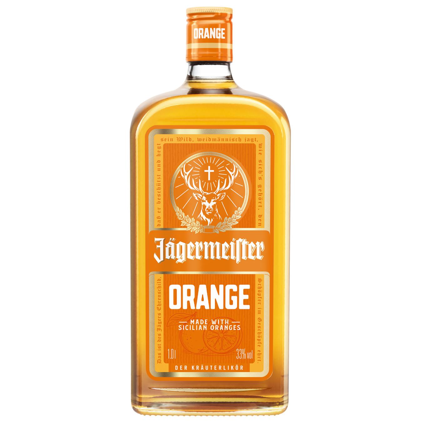 Лікер Jаgermeister Orange 33% 1л — фото продукту