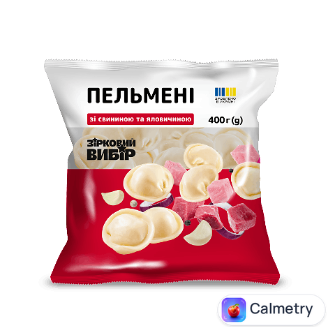 Пельмені Зірковий вибір зі свининою та яловичиною, 400г