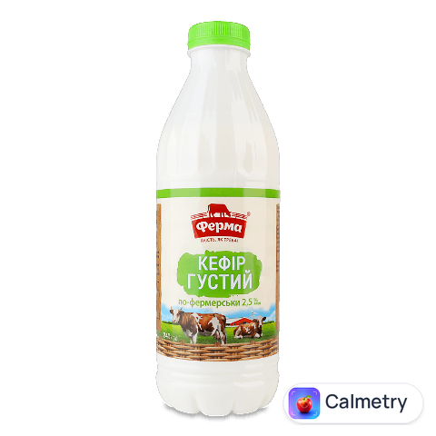 Кефір Ферма Густий по-фермерськи 2,5% пляшка, 840г