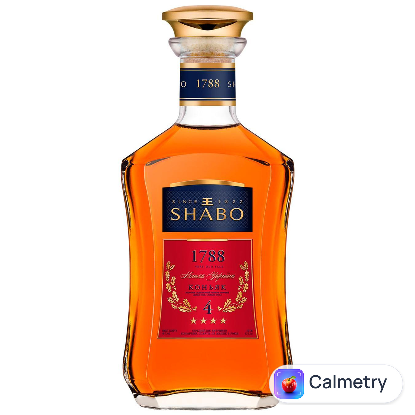 Бренді Shabo 1788 4 роки 40% 0,5л — фото продукту