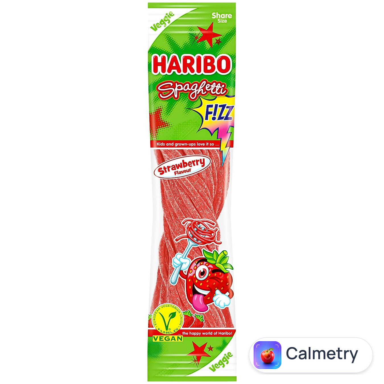 Цукерки Haribo Spaghetti Fizz Strawberry желейні 200г