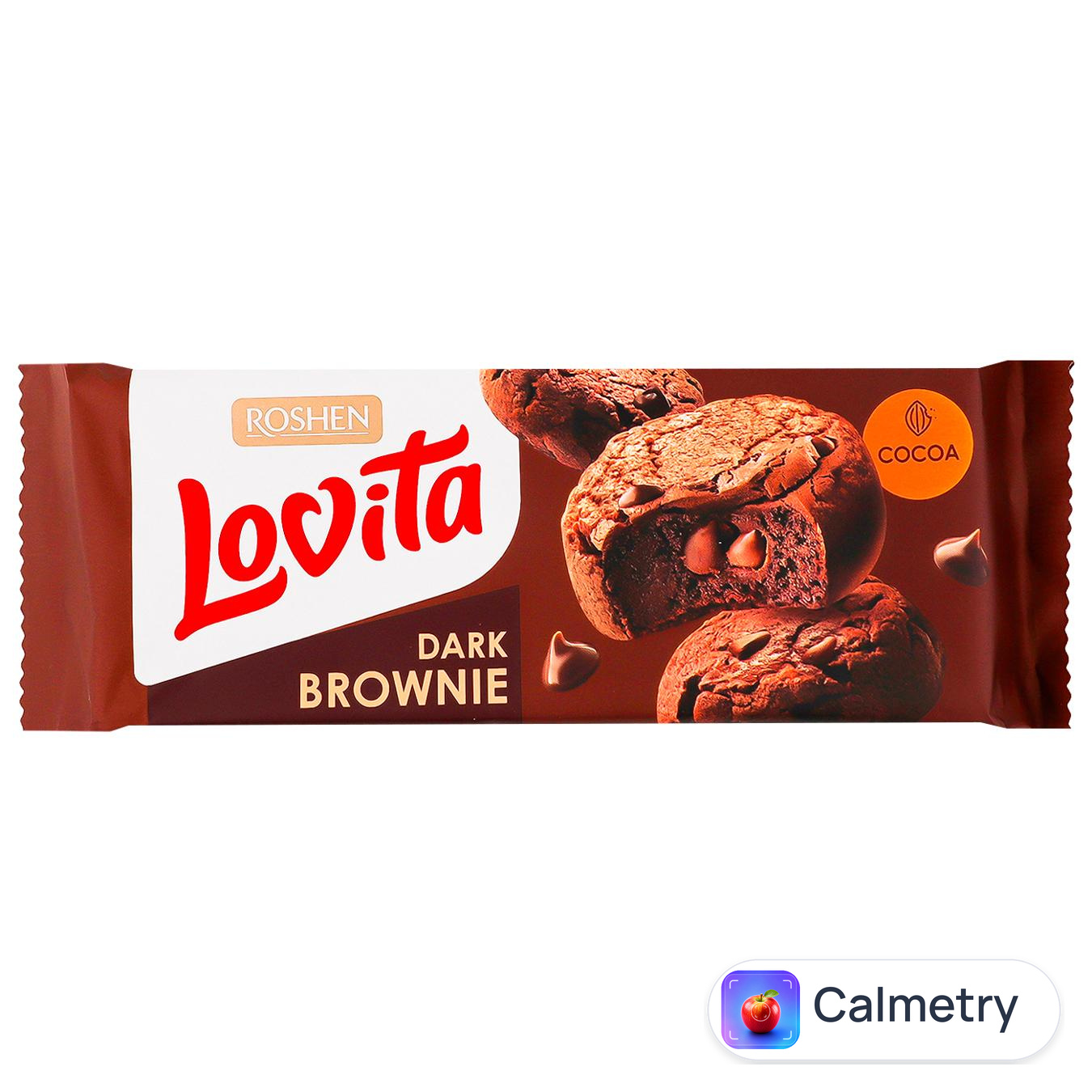 Печиво Roshen Lovita Brownie з какао 152г — фото продукту