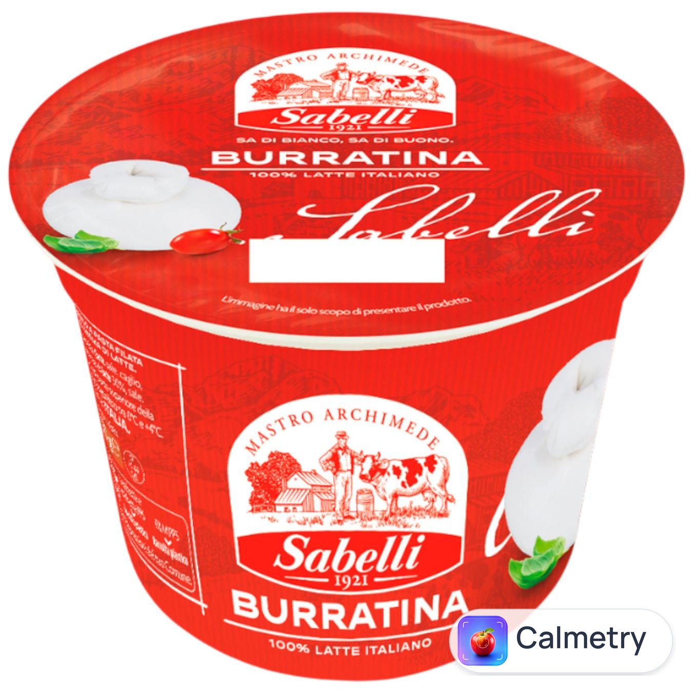 Сир Sabelli Бурратіна 60% 125г — фото продукту