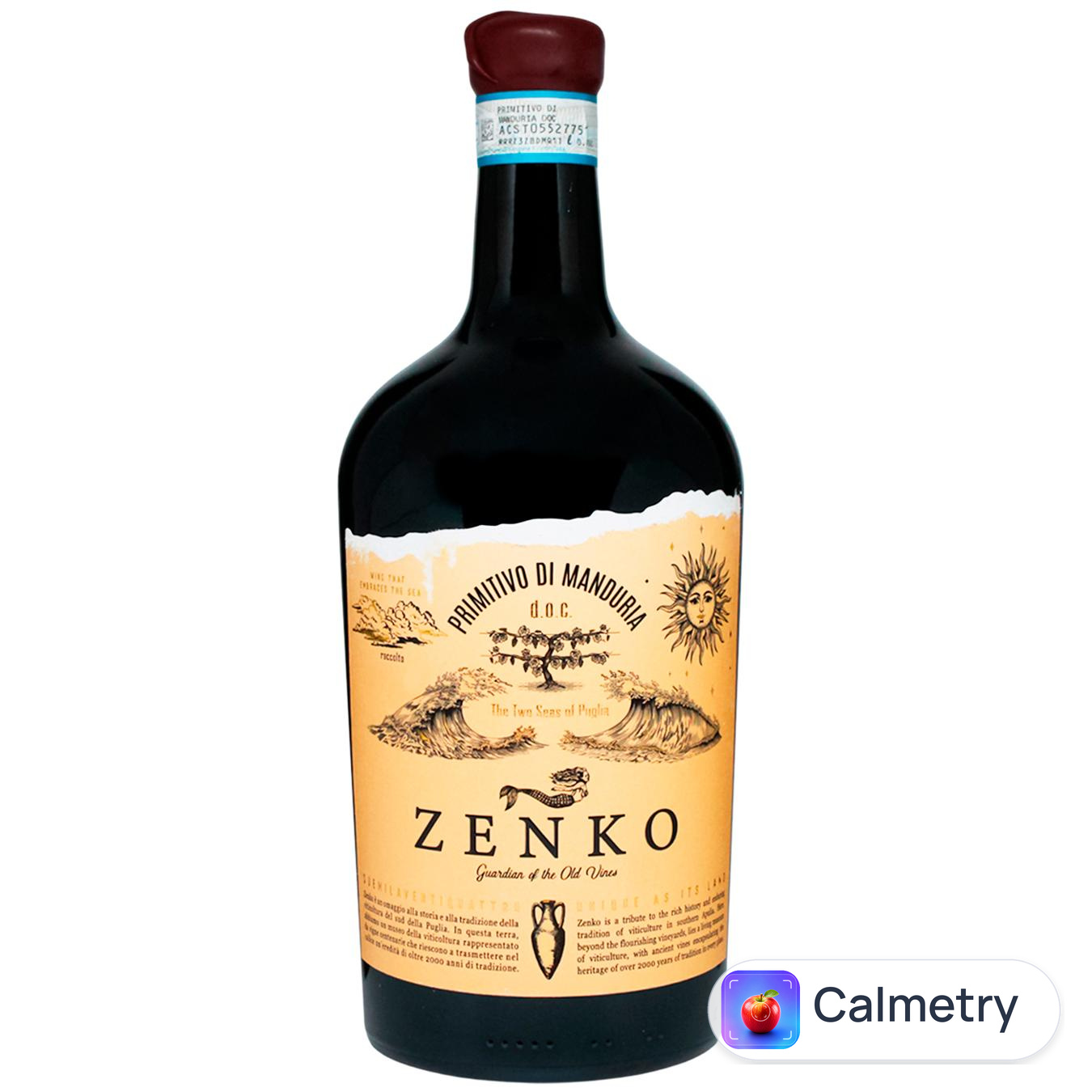 Вино Zenko Primitivo di Manduria червоне сухе 15% 0,75л