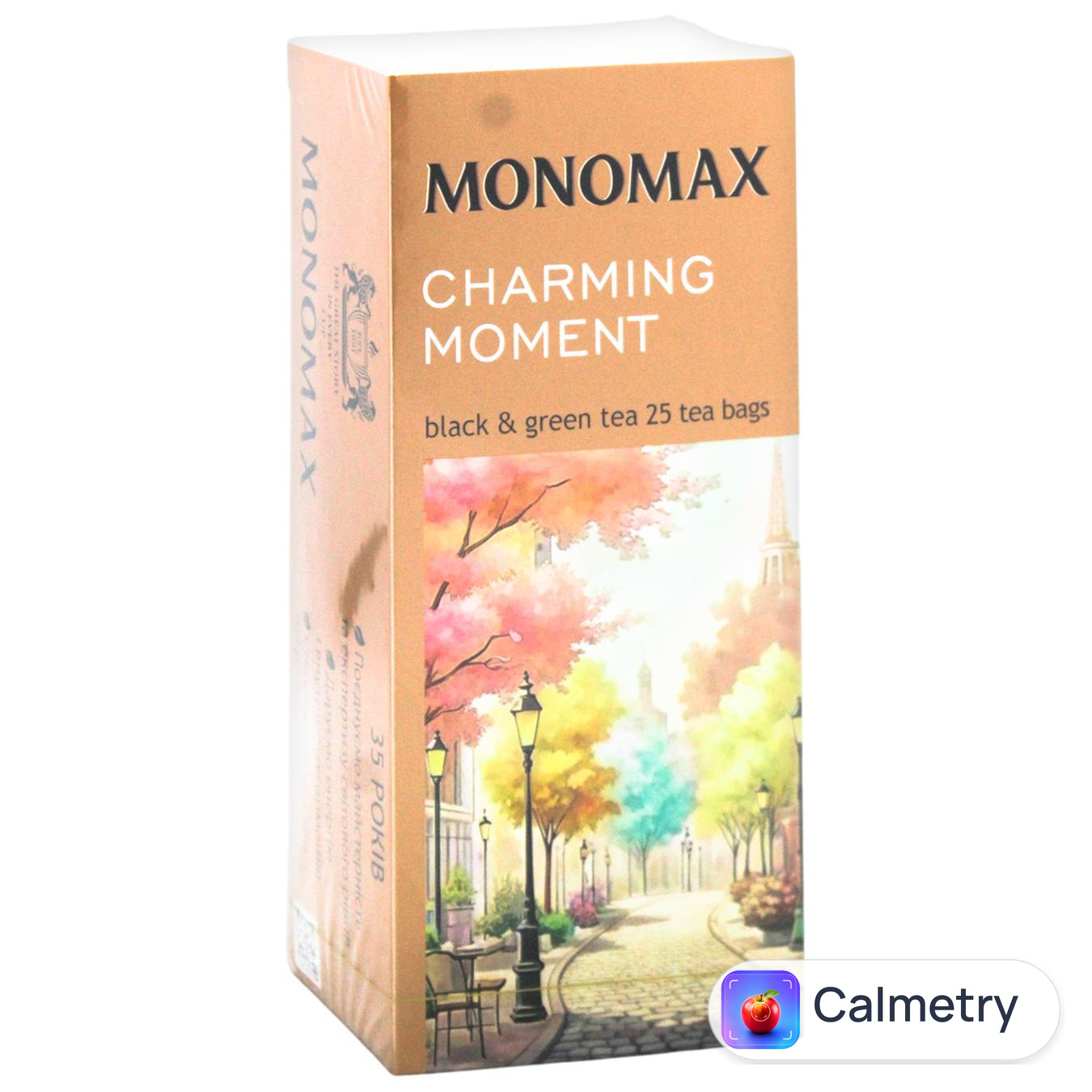 Чай чорний та зелений Monomax Бризки шампанського 1,5г*25шт — фото продукту