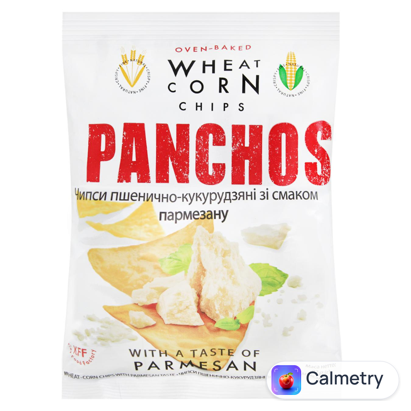 Чипси Panchos пшенично-кукурудзяні зі смаком сиру Пармезан 82г — фото продукту