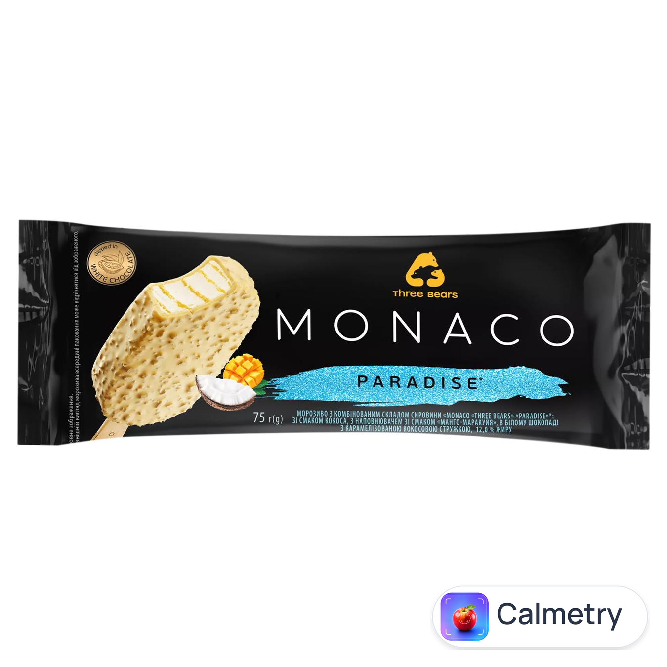Морозиво Tree Bears Monaco Paradise кокос-манго-маракуйя 75г