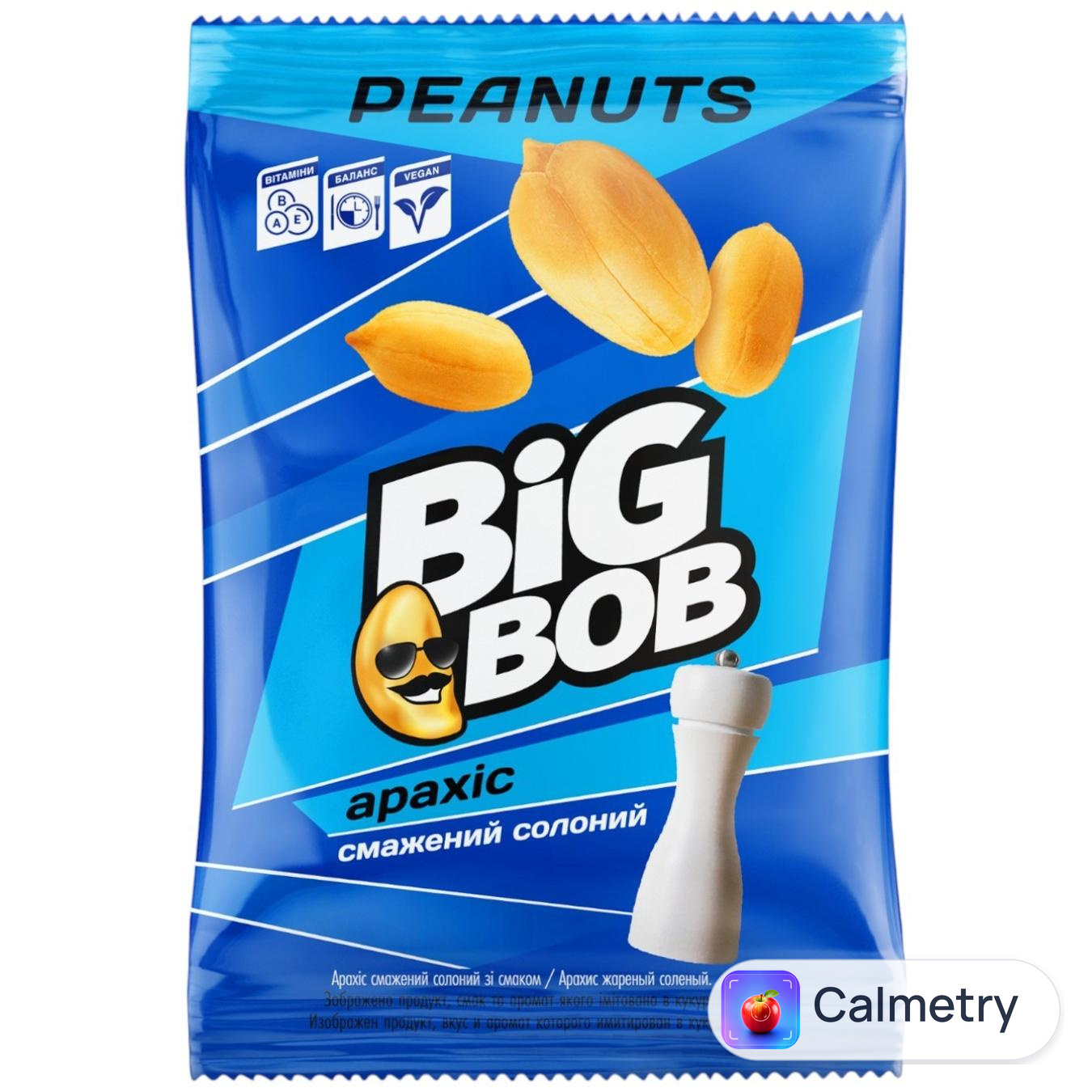 Арахіс Big Bob смажений солоний 120г — фото продукту