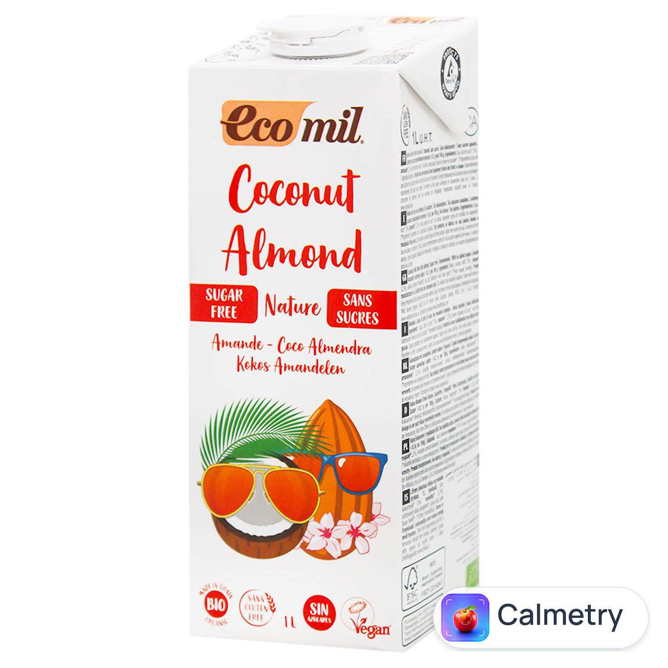 Напій кокосово-мигдальний Ecomil органічний 1л