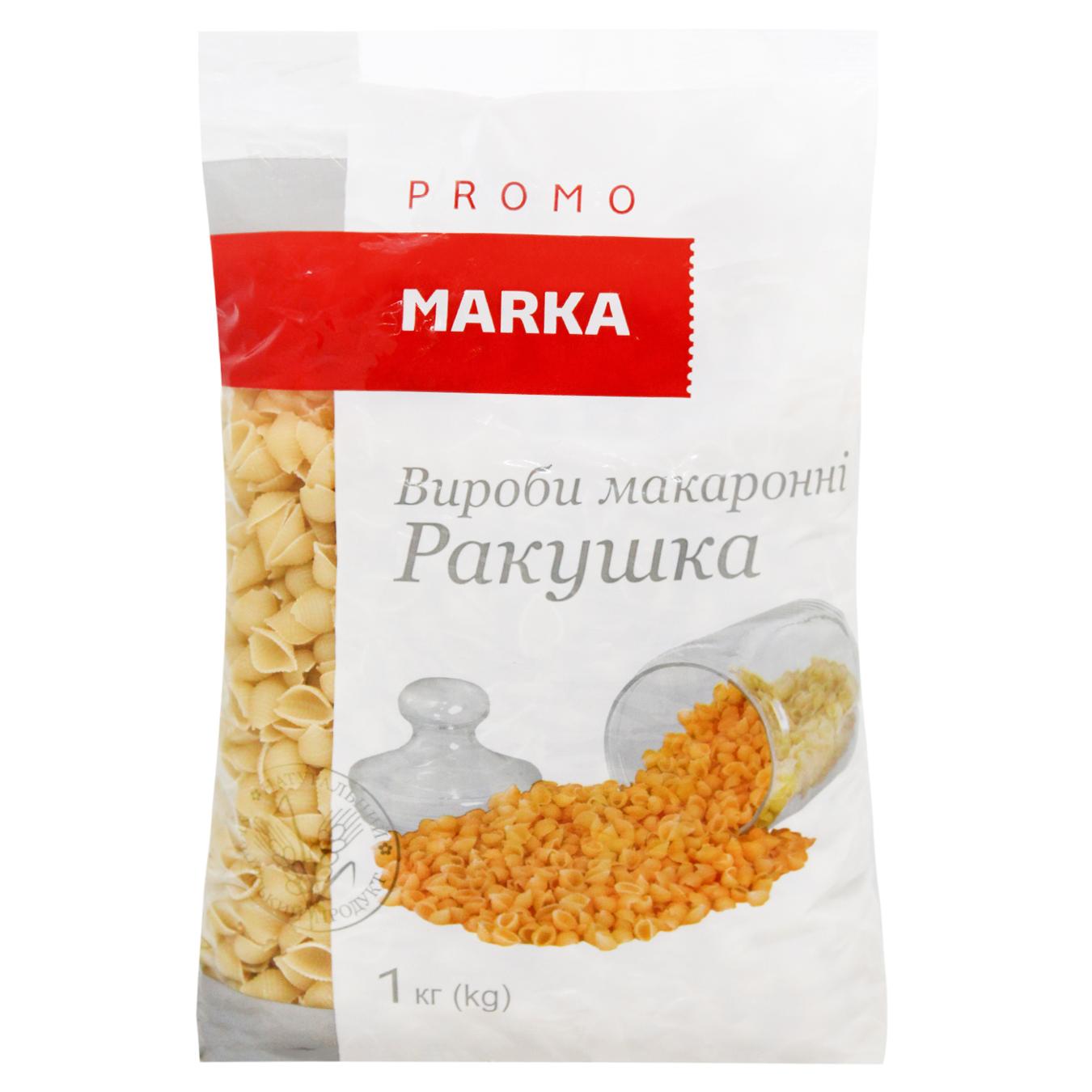 Макаронні вироби Marka Promo мушлі 1кг — фото продукту