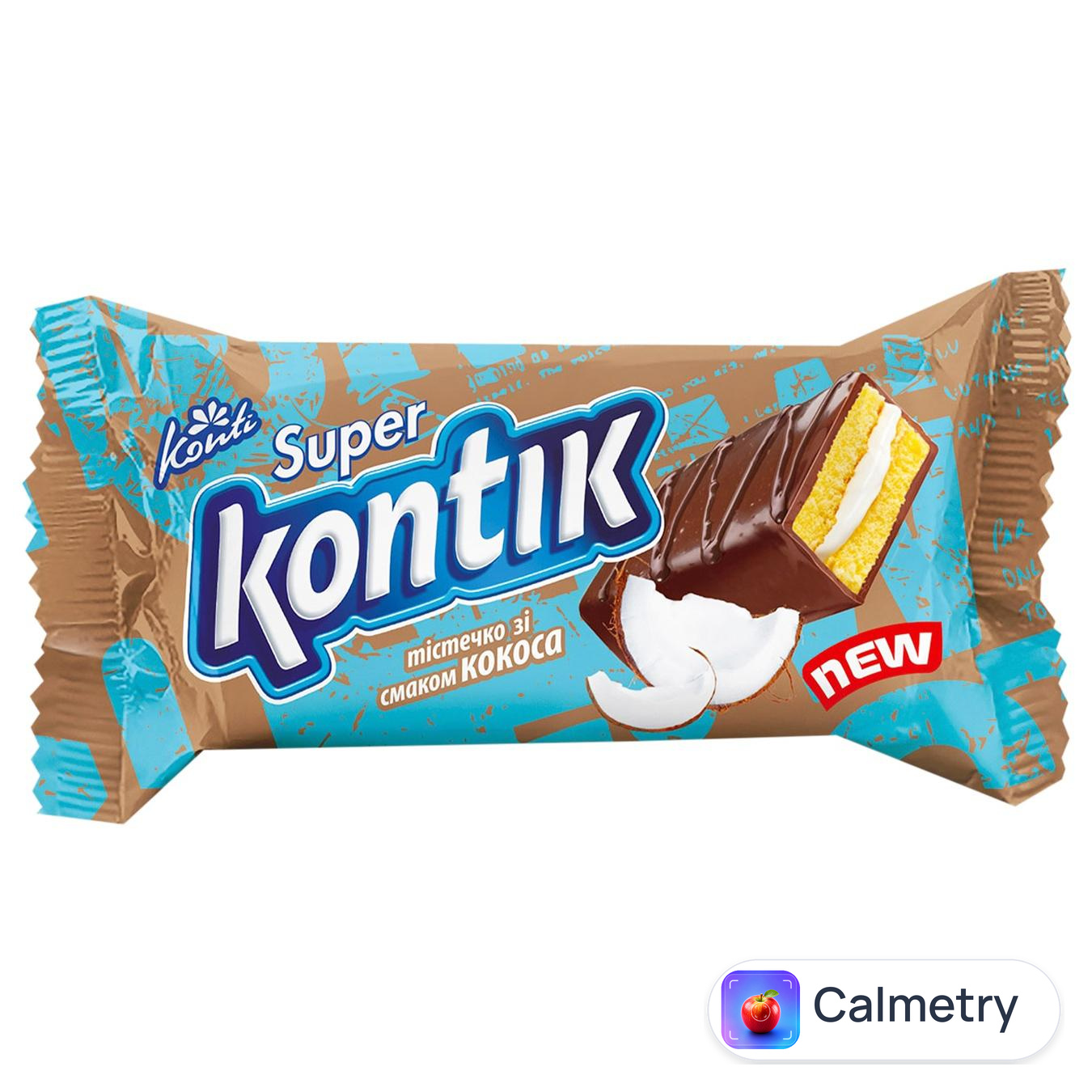 Тістечко Konti Super Kontik бісквітне зі смаком кокоса 50г