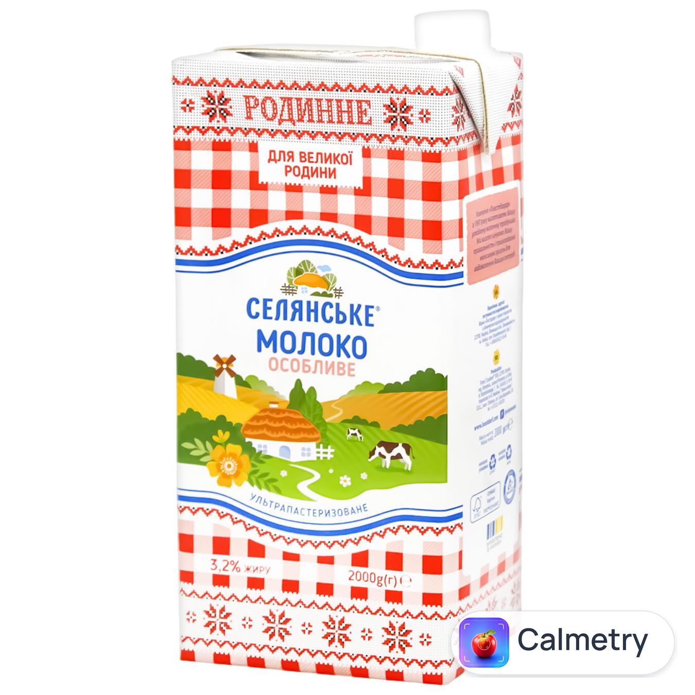 Молоко Селянське Родинне ультрапастеризоване 3.2% 2кг