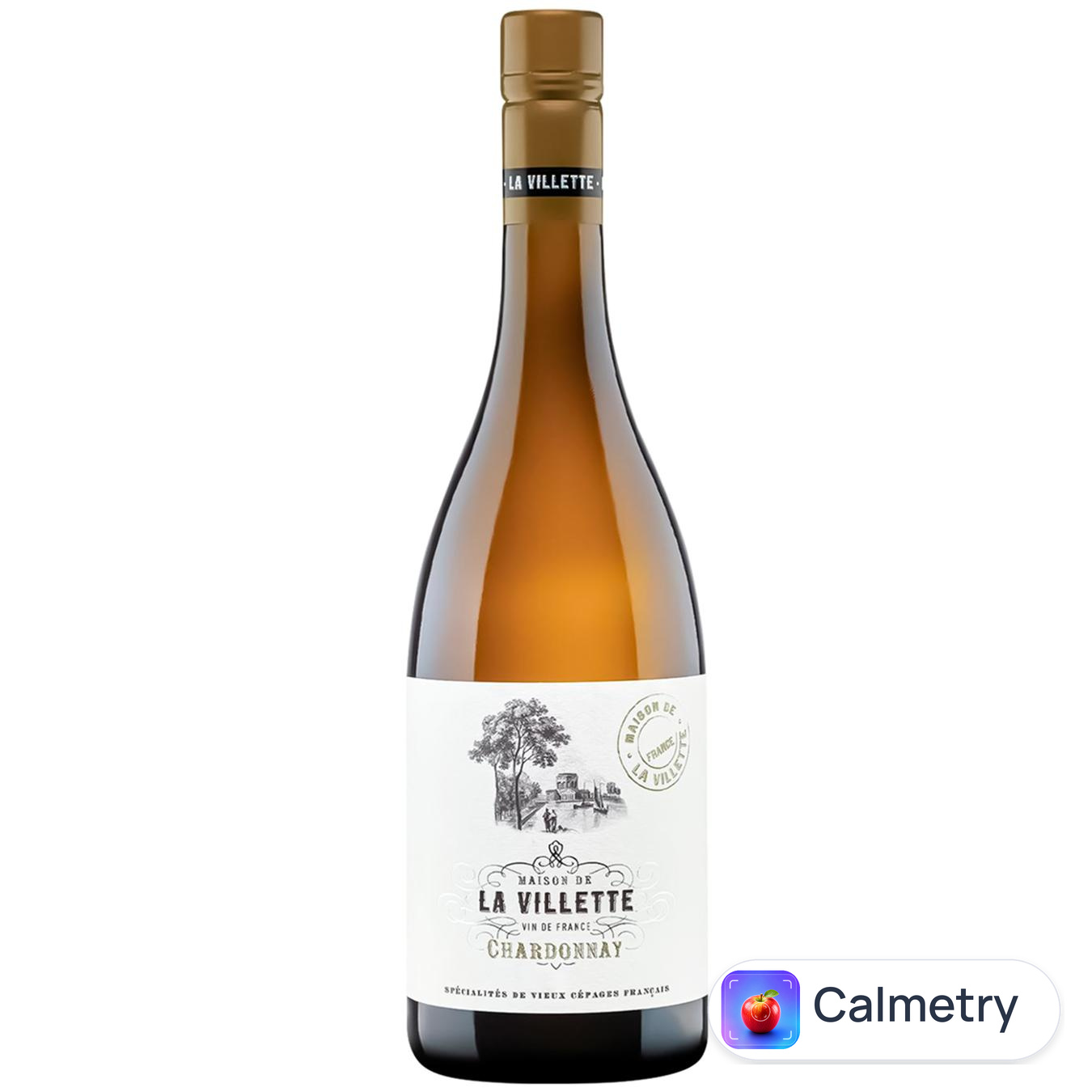 Вино La Villette Chardonnay біле сухе 13,5% 0,75л