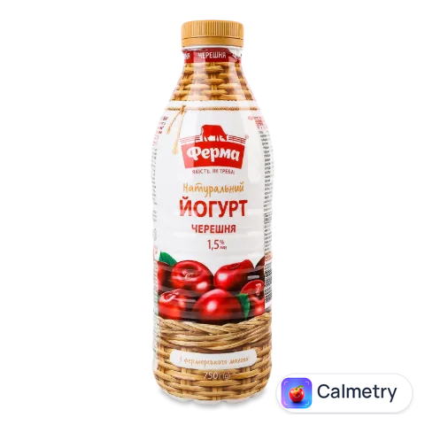 Йогурт Ферма черешня 1,5%