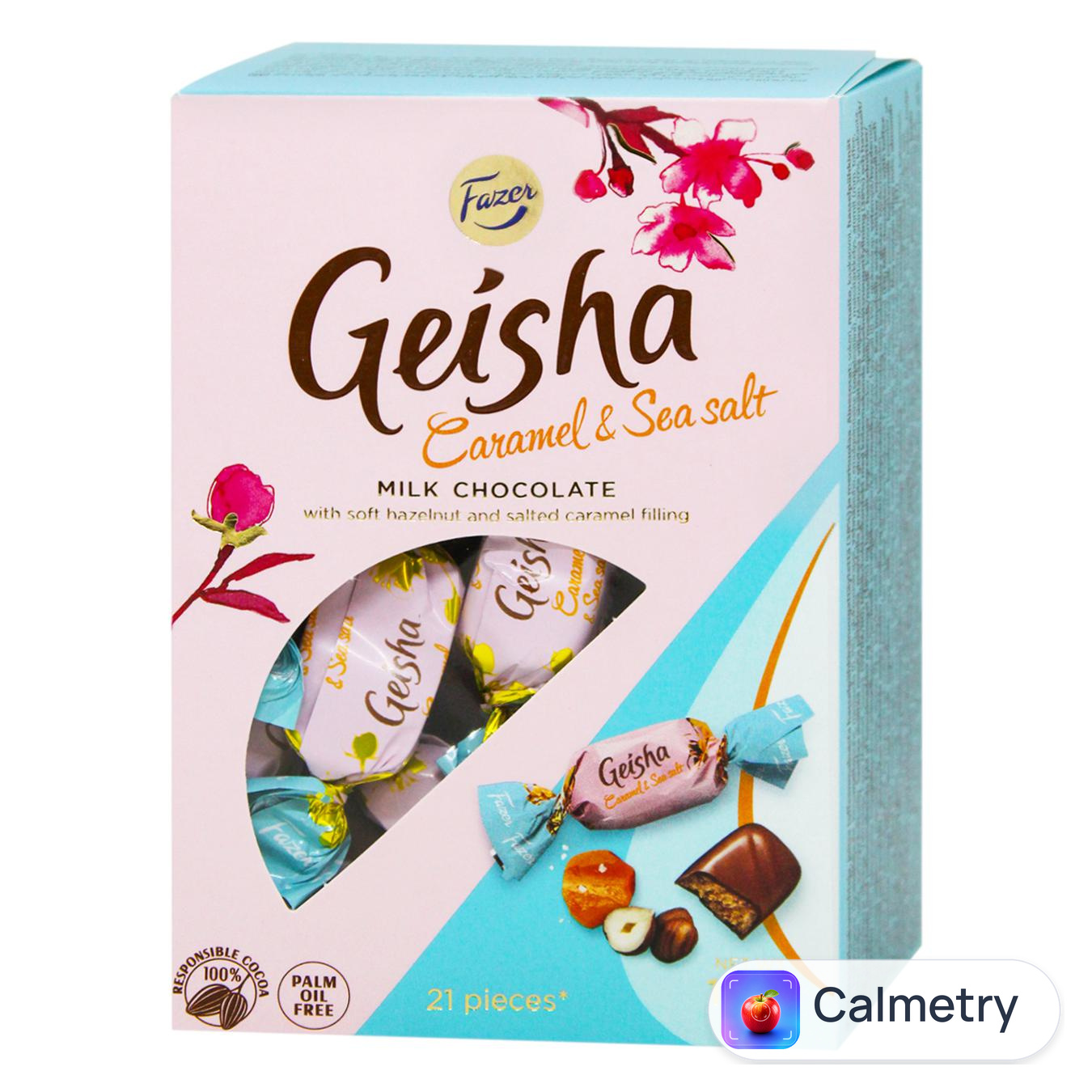 Цукерки Fazer Geisha з карамеллю та морською сіллю 150г