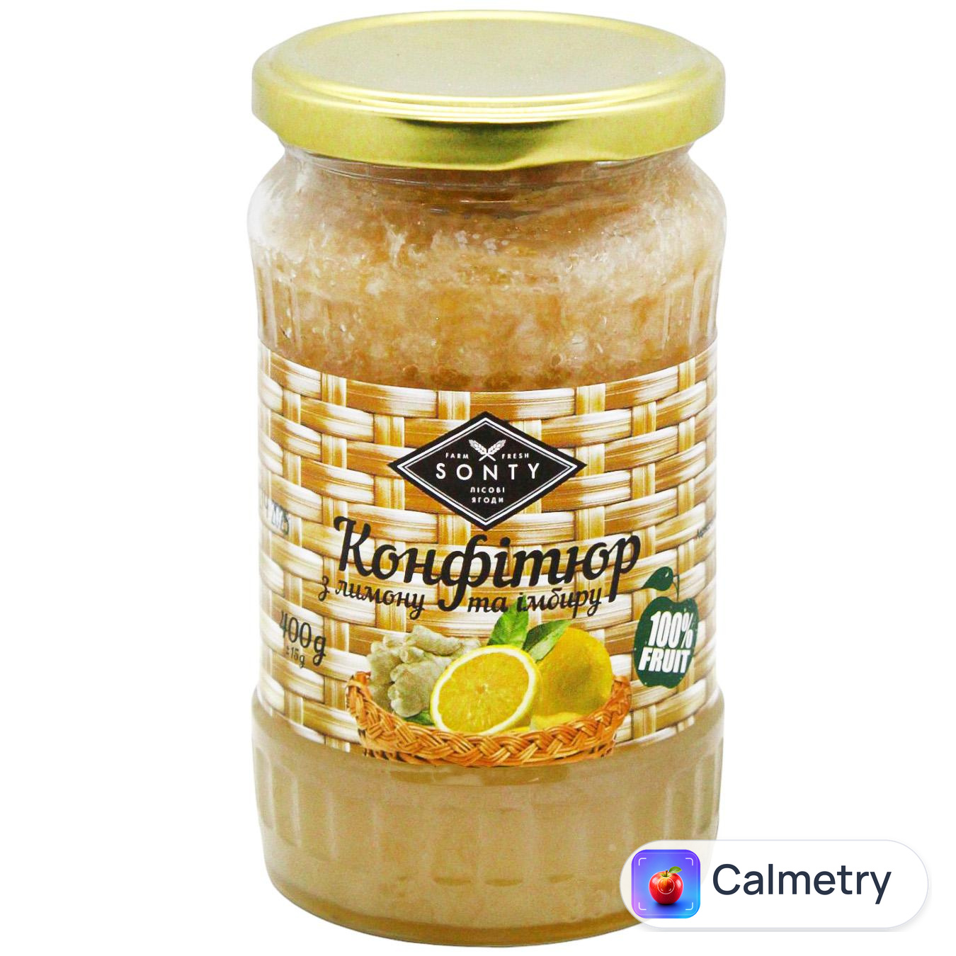 Конфітюр Sonty з лимону та імбиру 400г