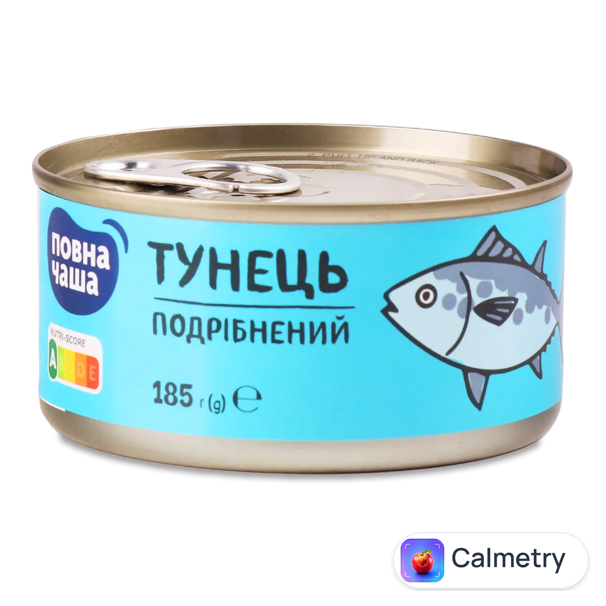 Тунець «Повна Чаша»® подрібнений в розсолі 185г
