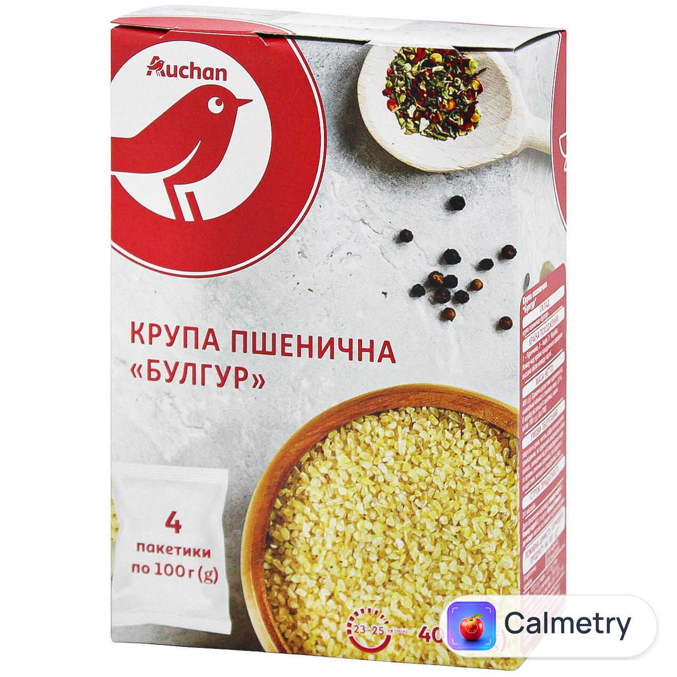 Крупа пшенична Auchan булгур 4шт*100г