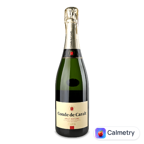 Вино ігристе Conde de Caralt Cava Brut Nature біле, 0,75л