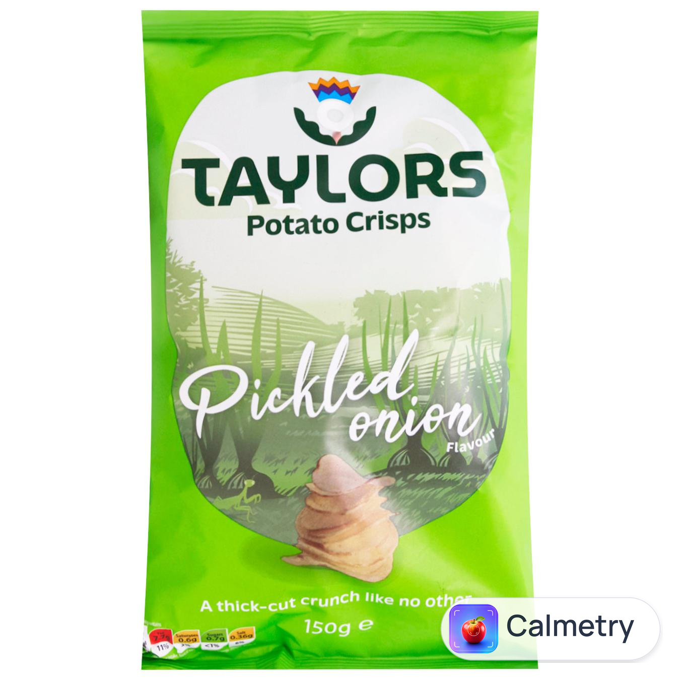 Чипси Taylors картопляні зі смаком маринованої цибулі 150г
