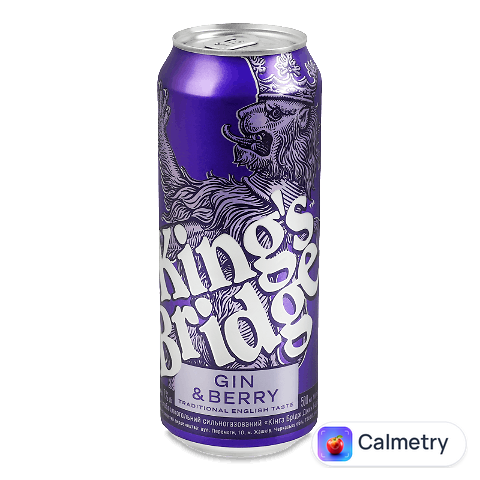 Напій слабоалкогольний King's Bridge Gin&Berry 7% з/б, 0,5л